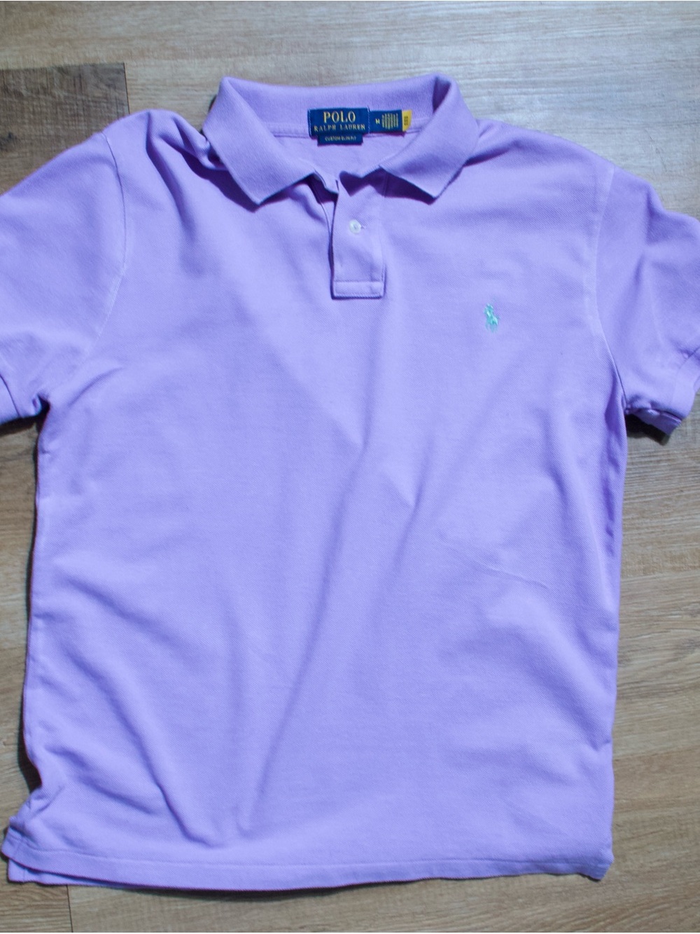 Polo Ralph Lauren Custom Slim Fit Polo Shirt Purple Lavender Men’s M Cotton